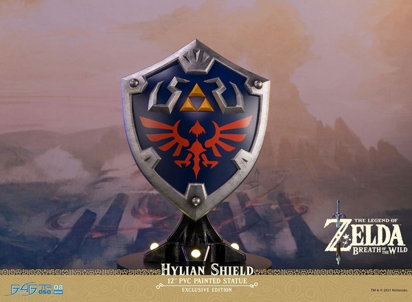 Hylian Shield (Collector's Edition), Zelda No Densetsu: Breath Of The Wild, First 4 Figures, Pre-Painted, 4580017836756