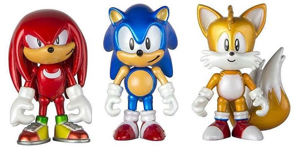 Knuckles the Echidna (Classic Knuckles, Metallic, 25th Anniversary), Sonic The Hedgehog, Tomy USA, Trading