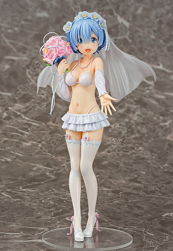 Rem (Wedding), Re:Zero Kara Hajimeru Isekai Seikatsu, Phat Company, Pre-Painted, 1/7, 4560308575939
