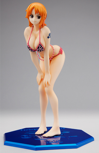 Nami (Pink), One Piece, MegaHouse, Pre-Painted, 1/8