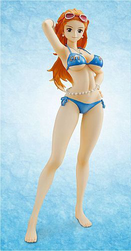 Nami (Portrait Of Pirates "Sailing Again" Crimin Swimsuit), One Piece, MegaHouse, Pre-Painted, 1/8