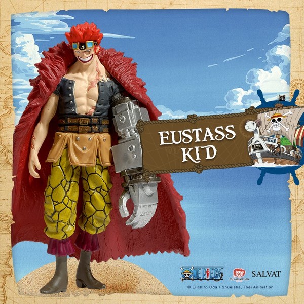 Eustass Kid, One Piece, Estudio Fénix, Hachette Collections, Editorial Salvat, Trading