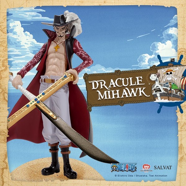 Dracule Mihawk, One Piece, Estudio Fénix, Hachette Collections, Editorial Salvat, Trading