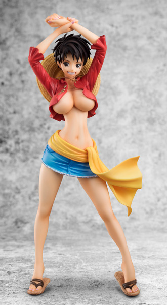 Luffy Monkey D. (Monkey D. Luffy), One Piece, MegaHouse, Pre-Painted, 1/8