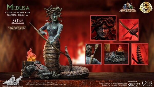 Medusa (Deluxe), Clash Of The Titans, X-Plus, Star Ace, Pre-Painted, 4897057889407