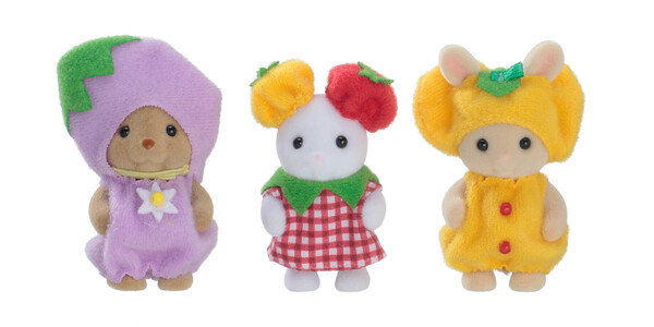 Marshmallow Mouse Baby (Vegetable Baby Trio), Sylvanian Families, Epoch, Action/Dolls, 4905040145116