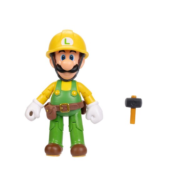 Luigi, Super Mario Maker 2, Jakks Pacific, Action/Dolls
