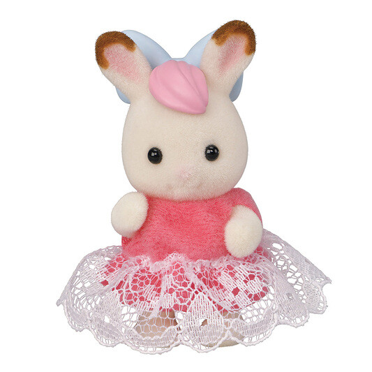 Chocolate Rabbit Baby And High Ponytail Wig, Sylvanian Families, Epoch, Trading