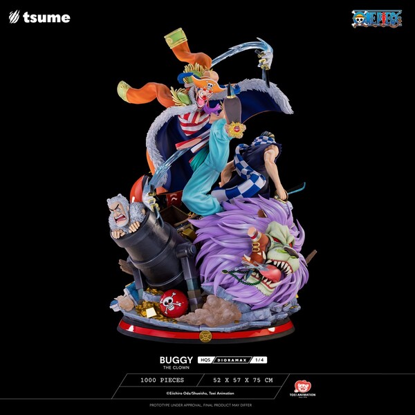 Cabaji, Douke no Buggy, Mohji, Richie, One Piece, Tsume, Pre-Painted, 1/4