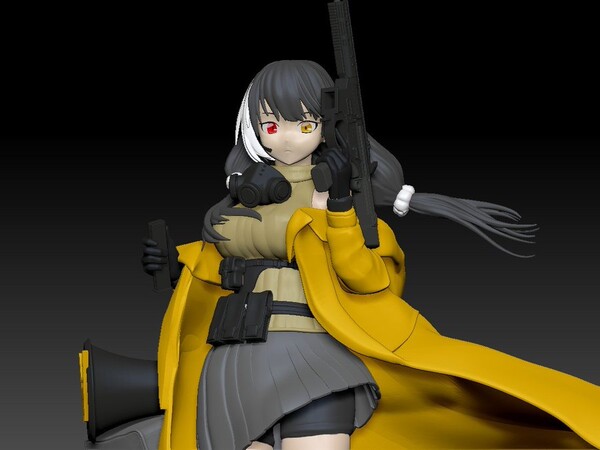 RO635, Girls Frontline, CielBlue, Garage Kit, 1/8