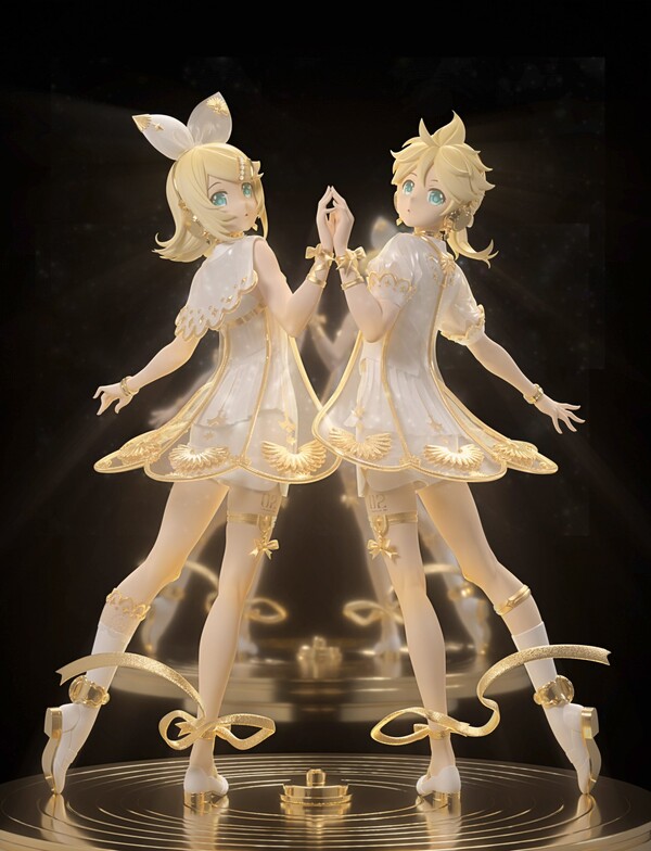 Kagamine Len, Kagamine Rin (Symphony 2022), Vocaloid, Lei ou Leooo de Gongfang, Garage Kit