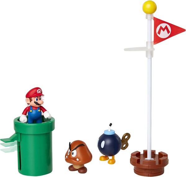 Acorn Plains Diorama Set, Super Mario Brothers, Jakks Pacific, Accessories