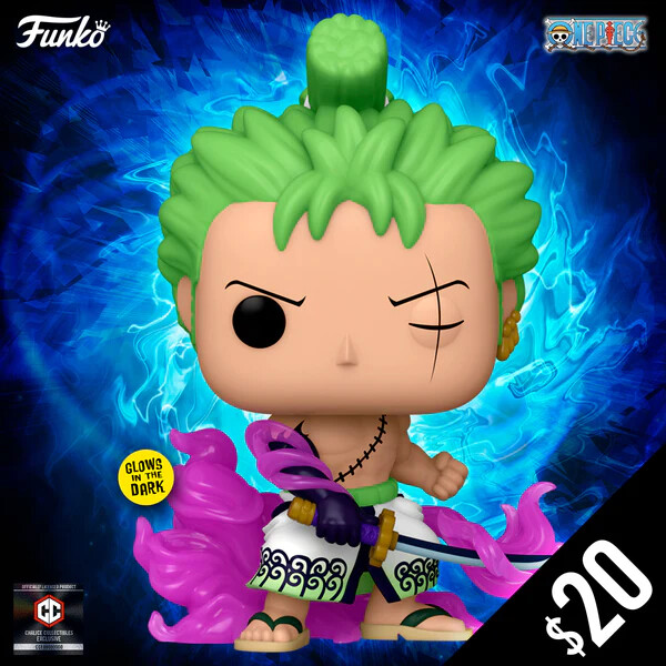 Roronoa Zoro (Glow in the Dark), One Piece, Funko Toys, Pre-Painted