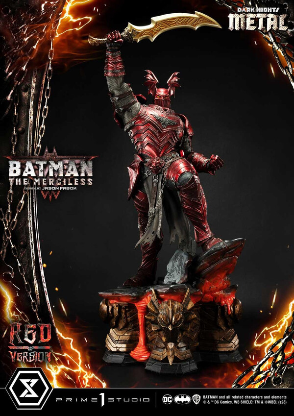 Bruce Wayne, The Merciless (Red), Dark Nights: Metal, Prime 1 Studio, Pre-Painted, 1/3, 4580708043531