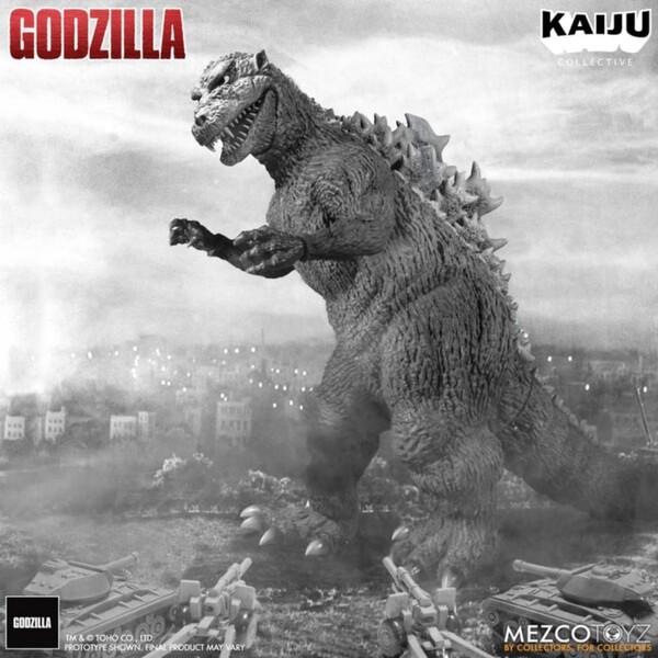 Gojira (Black & White Edition), Gojira, Mezco, Action/Dolls