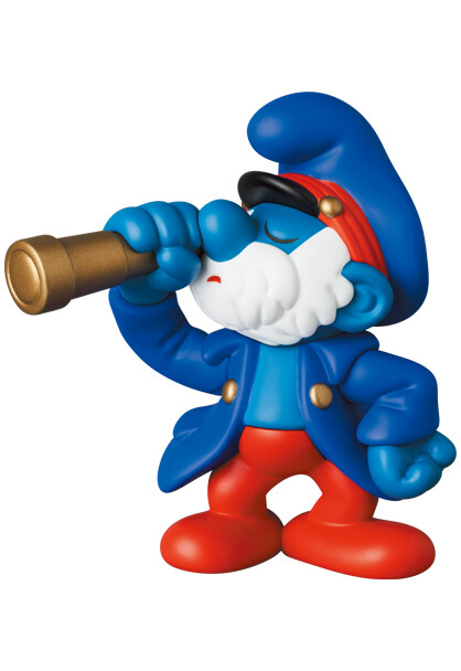 Papa Smurf (Captain), The Smurfs, Medicom Toy, Pre-Painted, 4530956157436