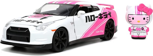 2009 Nissan GT-R R35, Hello Kitty, Sanrio Characters, Jada Toys, Pre-Painted, 1/24