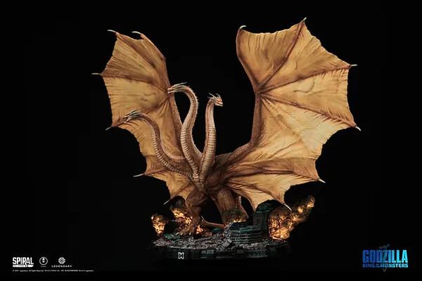 King Ghidorah (Deluxe Edition), Godzilla: King Of The Monsters, Spiral Studio, Pre-Painted