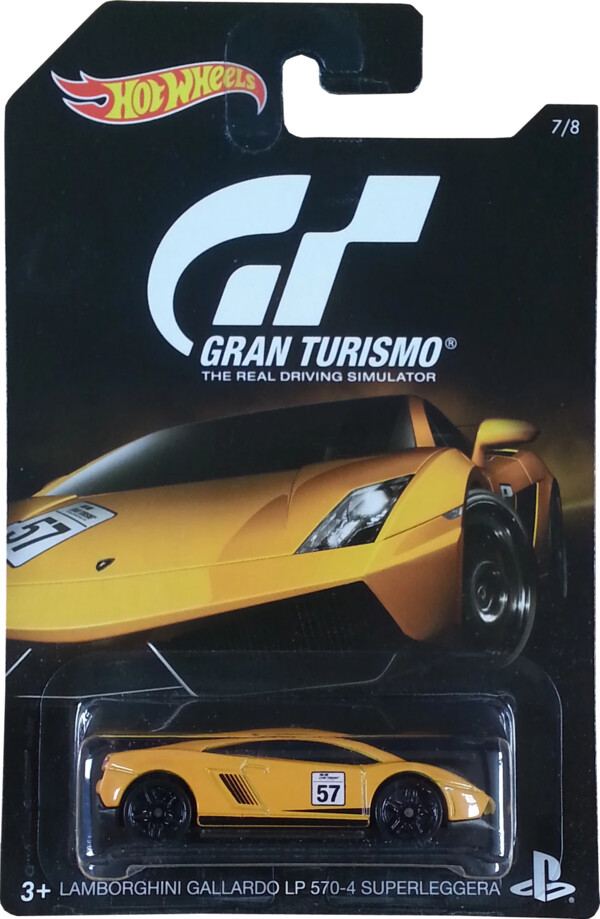Lamborghini Gallardo LP 570-4 Superleggera, Gran Turismo, Mattel, Pre-Painted, 1/64