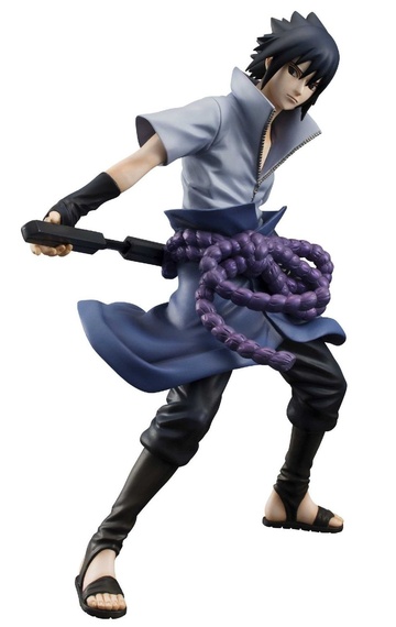 Sasuke Uchiha (Uchiha Sasuke), Naruto: Shippuuden, MegaHouse, Pre-Painted, 1/8