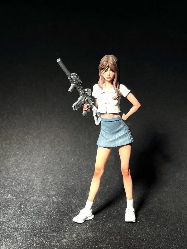 RIFLE GIRL, Original, Tonerico, Garage Kit, 1/20