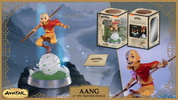 Aang (Standard edition), Avatar: The Last Airbender, First 4 Figures, Pre-Painted