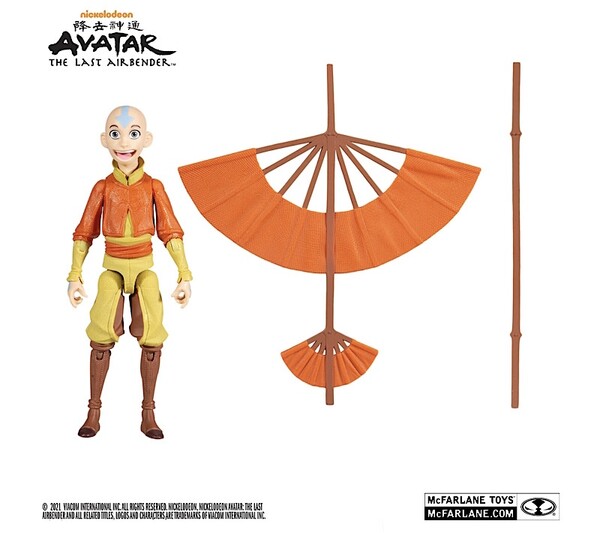 Aang (Glider), Avatar: The Last Airbender, McFarlane Toys, Walmart, Action/Dolls
