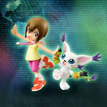 Hikari Yagami, Tailmon (Hikari Yagami & Tailmon), Digimon: Digital Monsters, MegaHouse, Pre-Painted, 1/10