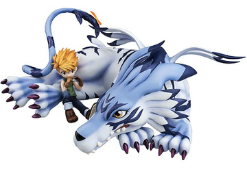 Garurumon, Yamato Ishida (Ishida Yamato & Garurumon), Digimon: Digital Monsters, MegaHouse, Pre-Painted, 1/10