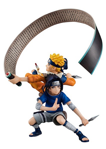 Naruto Uzumaki, Sasuke Uchiha (Naruto Uzumaki & Sasuke Uchiha), Naruto, MegaHouse, Pre-Painted