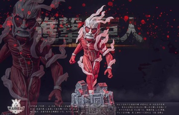 Colossal Titan, Shingeki No Kyojin, Individual Sculptor, Pre-Painted