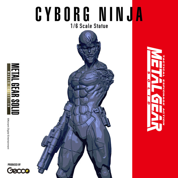 Cyborg Ninja (Damage), Metal Gear Solid, Gecco, Pre-Painted, 1/6
