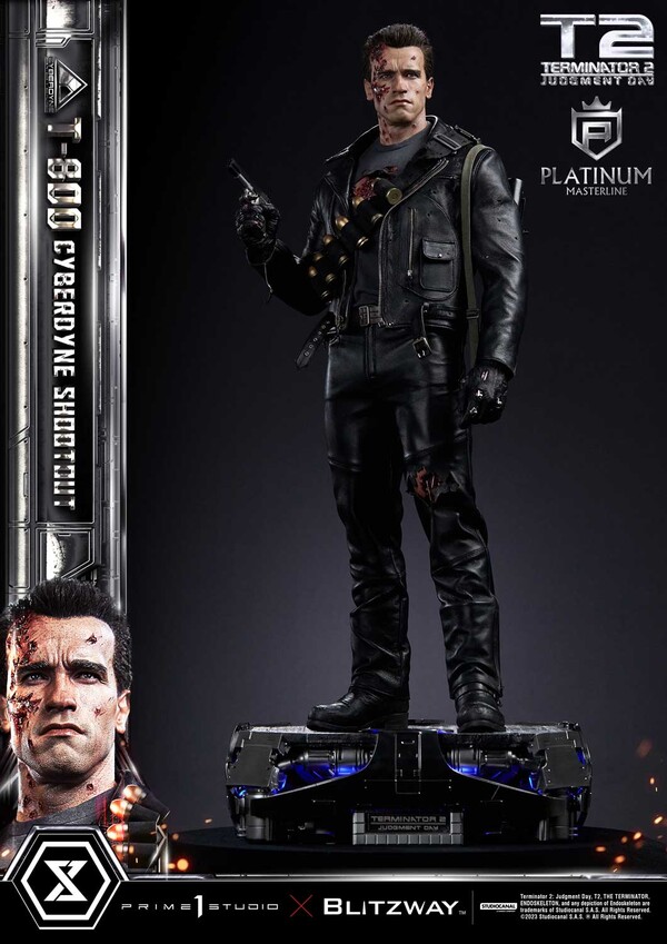 T-800 (Cyberdyne Shootout), Terminator 2: Judgment Day, Prime 1 Studio, Blitzway, Pre-Painted, 1/3, 4580708048642