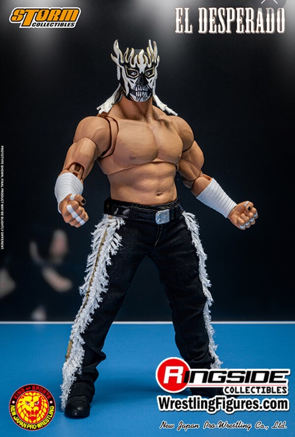 El Desperado ((White Mask) Ringside Exclusive), New Japan Pro-Wrestling, Storm Collectibles, Action/Dolls, 1/12