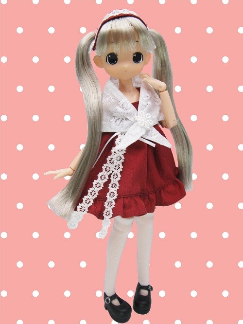 Moko-chan [232805] (Shawl One Piece, Red (Silver)), Mama Chapp Toy, Obitsu Plastic Manufacturing, Action/Dolls, 1/6