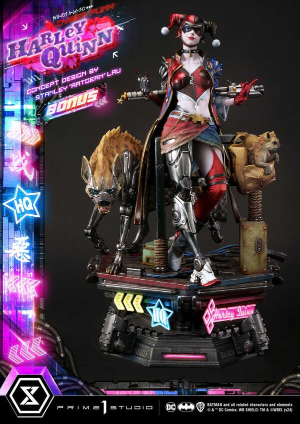 Bud, Harley Quinn, Lou (Cyberpunk, DX Bonus), Batman, Prime 1 Studio, Pre-Painted, 1/4, 4580708048840