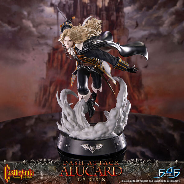 Alucard (Dash Attack, Standard Edition), Akumajou Dracula X: Gekka No Yasoukyoku, First 4 Figures, Pre-Painted, 1/7