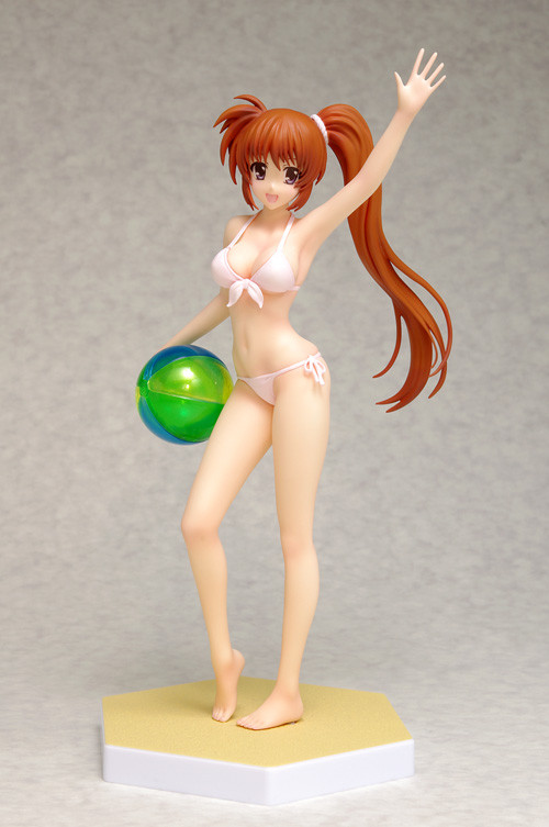 Takamachi Nanoha (Swimsuit, 2), Mahou Shoujo Lyrical Nanoha StrikerS, Wave, Pre-Painted, 1/10, 4943209553792