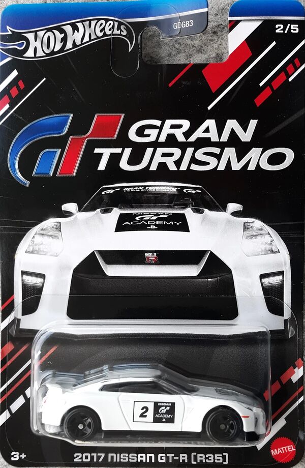 2017 Nissan GT-R (R35), Gran Turismo, Mattel, Pre-Painted, 1/64