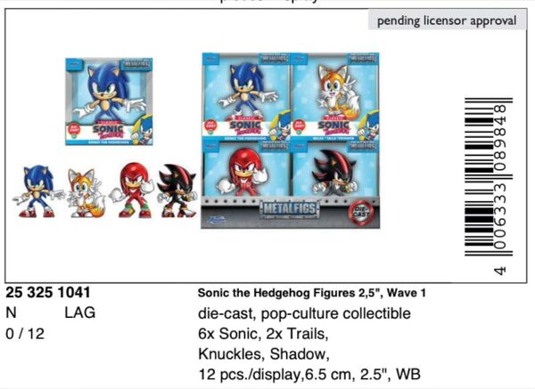 Knuckles The Echidna, Sonic The Hedgehog, Jada Toys, Pre-Painted