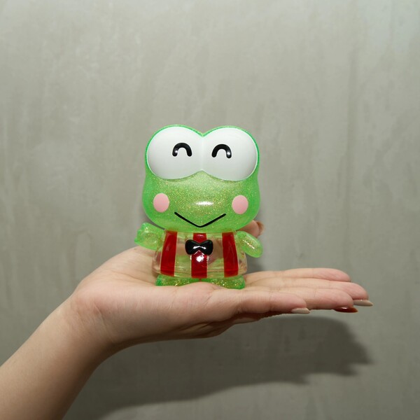 Hasunoue Keroppi (Clear Glitter), Sanrio Characters, Unbox Industries, Pre-Painted