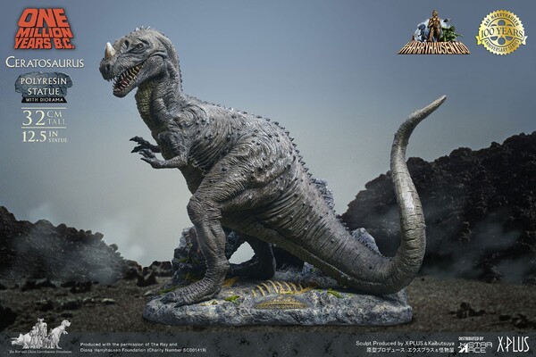 Ceratosaurus, One Million Years B.C., X-Plus, Star Ace, Pre-Painted, 4897057889247