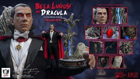 Dracula (Deluxe), Dracula, X-Plus, Star Ace, Pre-Painted, 1/4