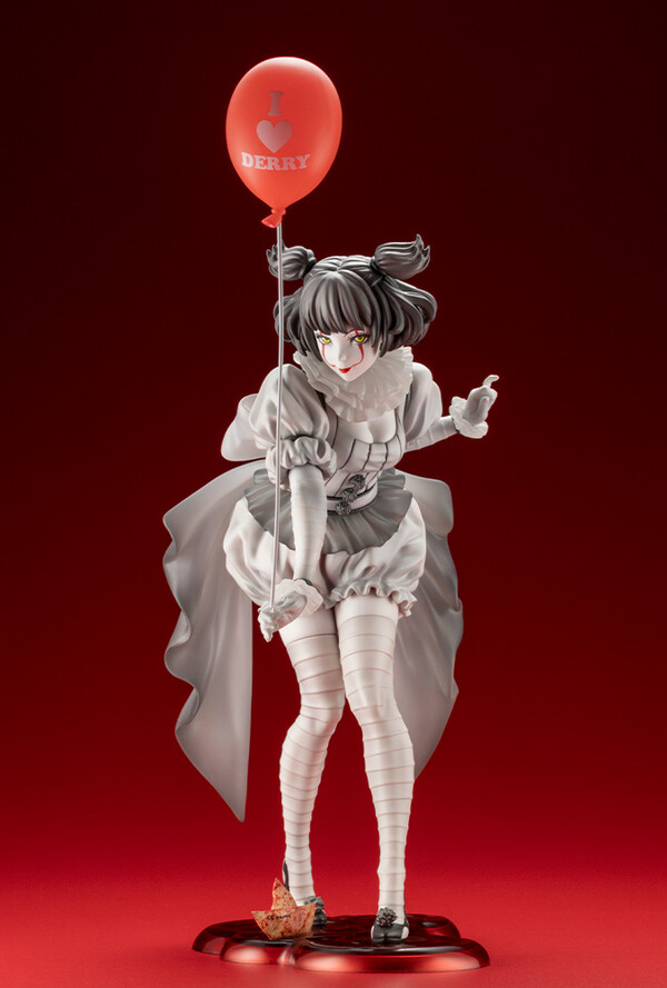 Pennywise (Monochrome), It (2017), Kotobukiya, Pre-Painted, 1/7, 4934054054336