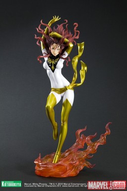 White Phoenix, X-Men, Kotobukiya, Pre-Painted, 1/8