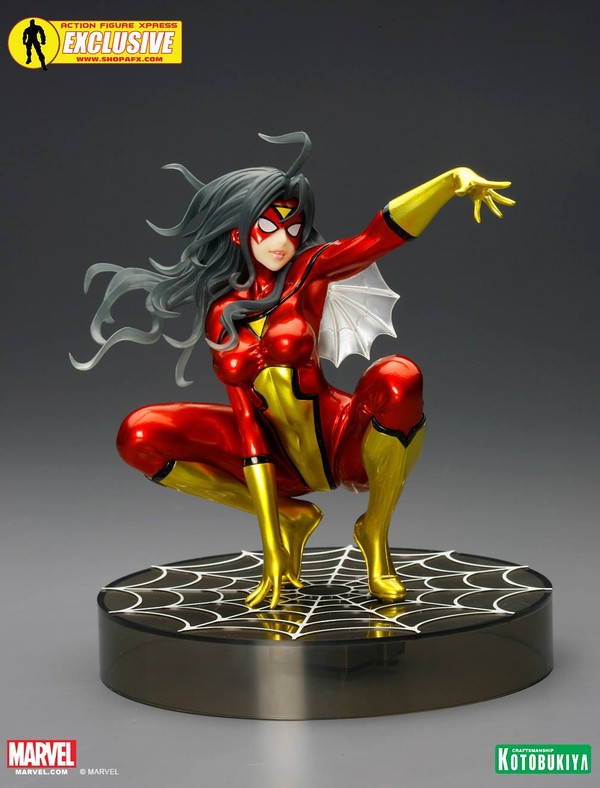 Spider-Woman (Metallic paint), Spider-Woman, Kotobukiya, Pre-Painted, 1/7