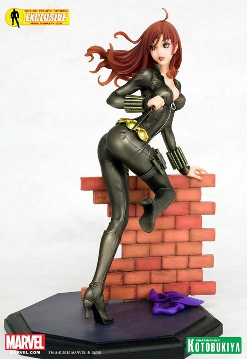 Black Widow (Gray Costume), Avengers, Kotobukiya, Pre-Painted, 1/7