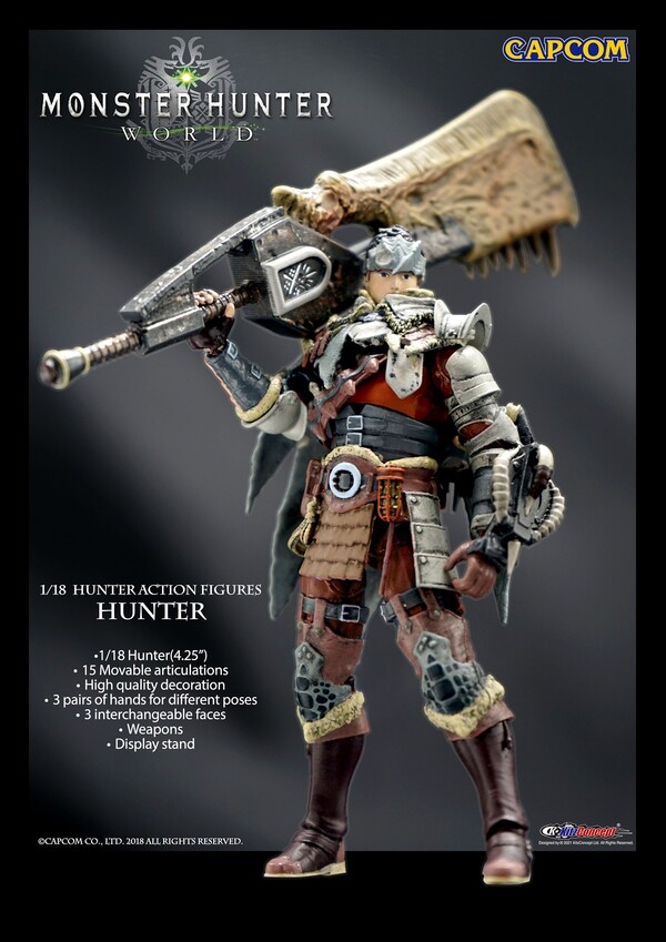 Hunter, Monster Hunter World, KitzConcept, Action/Dolls, 1/18