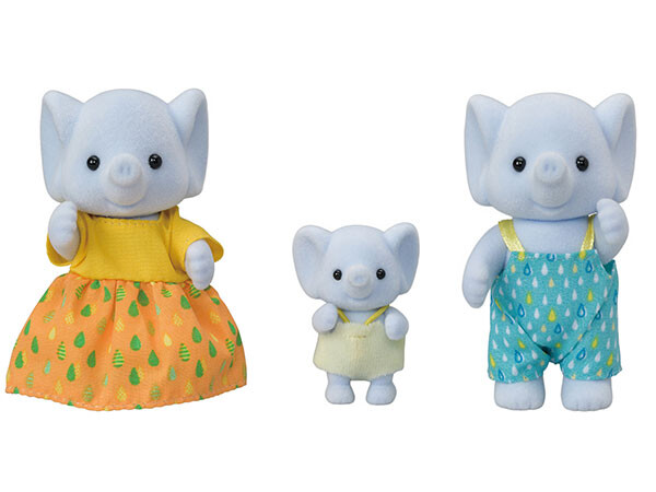 Elephant Family (Father Michelle Bubblebrook), Sylvanian Families, Epoch, Action/Dolls, 4905040143341
