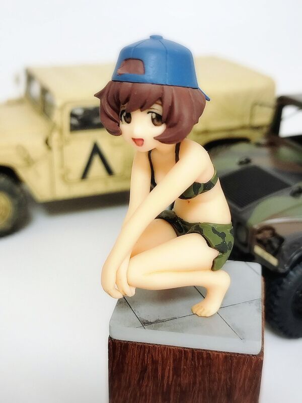 Akiyama Yukari (Swimsuit), Girls Und Panzer, Naitou Models, Garage Kit, 1/20